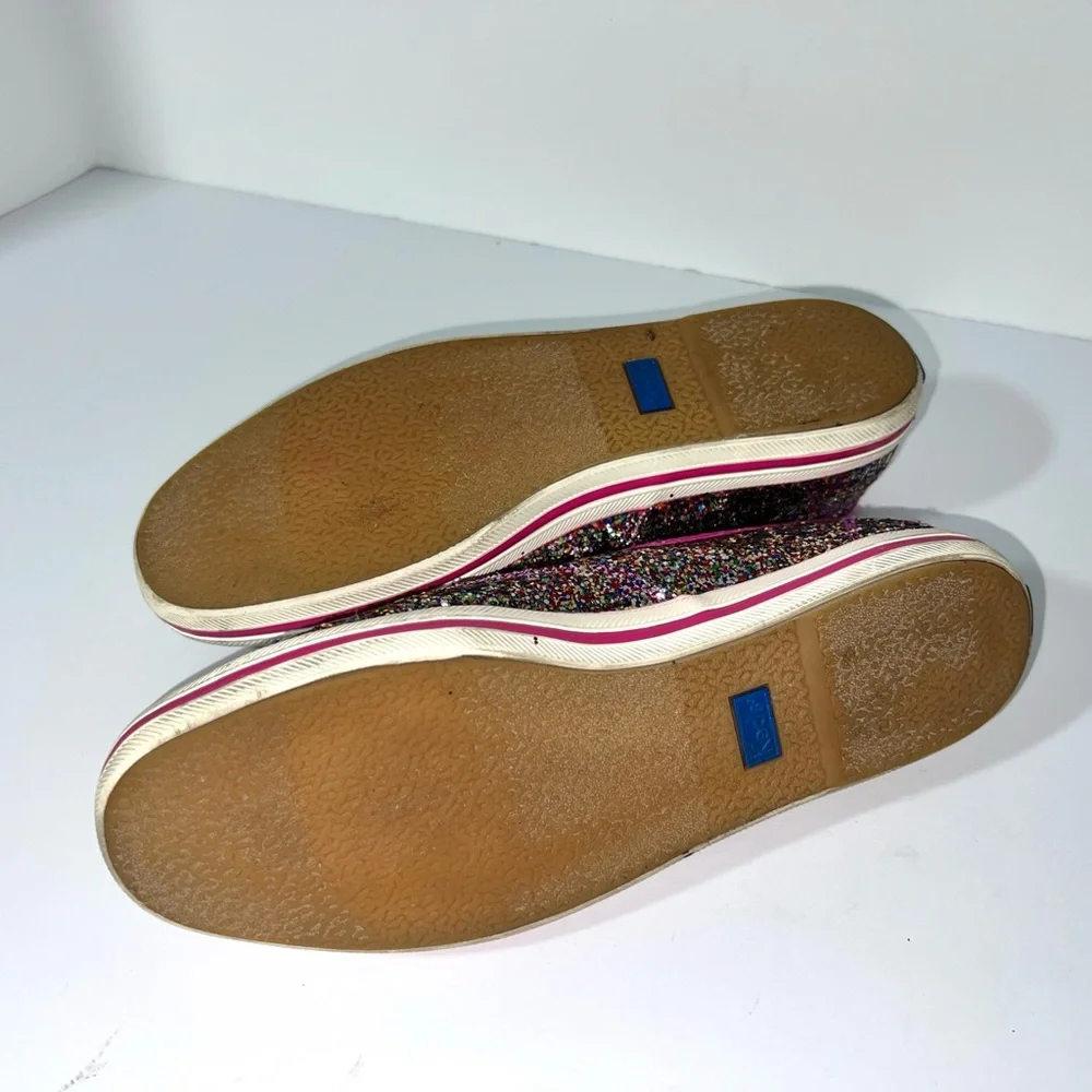 Kate Spade New York Champion Magenta Glitter Sneakers Keds sz 7‎